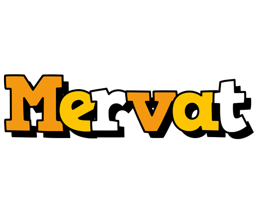 Mervat cartoon logo