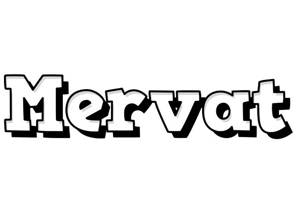Mervat snowing logo