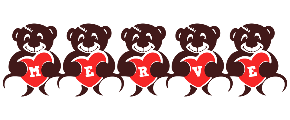 Merve bear logo