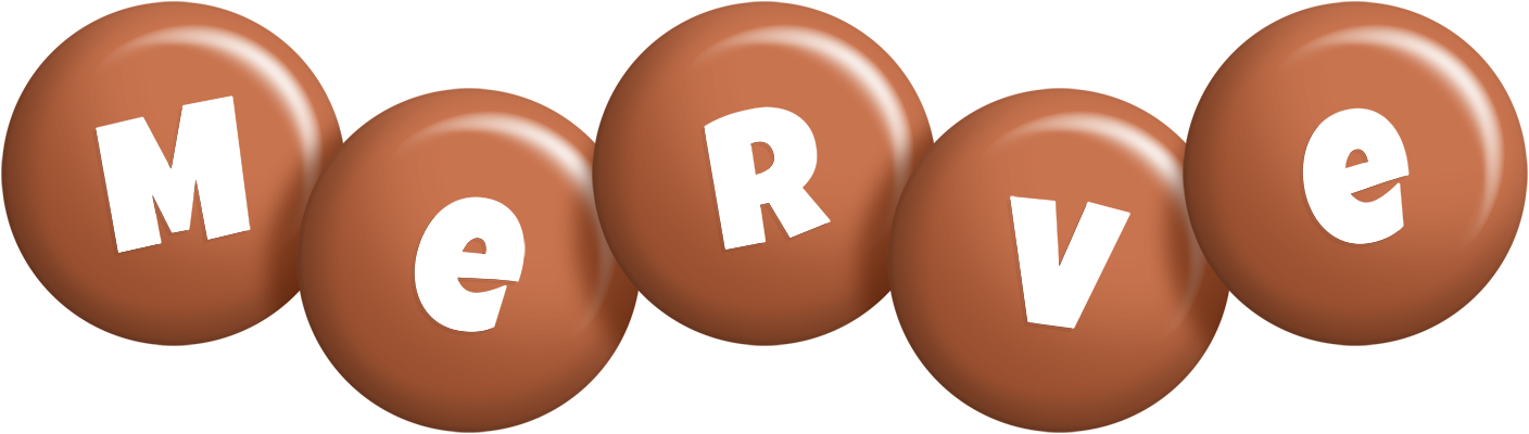 Merve candy-brown logo