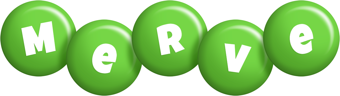 Merve candy-green logo