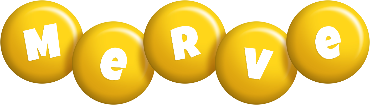 Merve candy-yellow logo