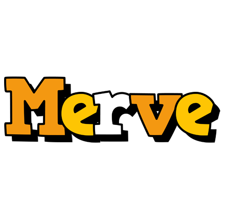Merve cartoon logo