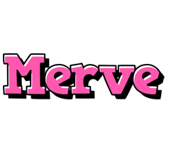 Merve girlish logo