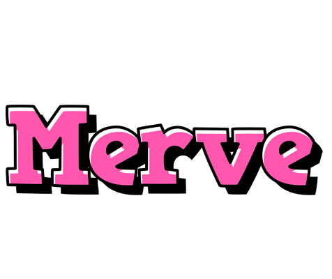 Merve girlish logo