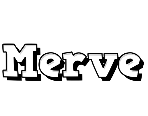 Merve snowing logo