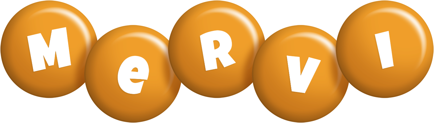 Mervi candy-orange logo