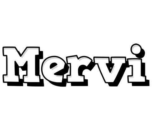 Mervi snowing logo