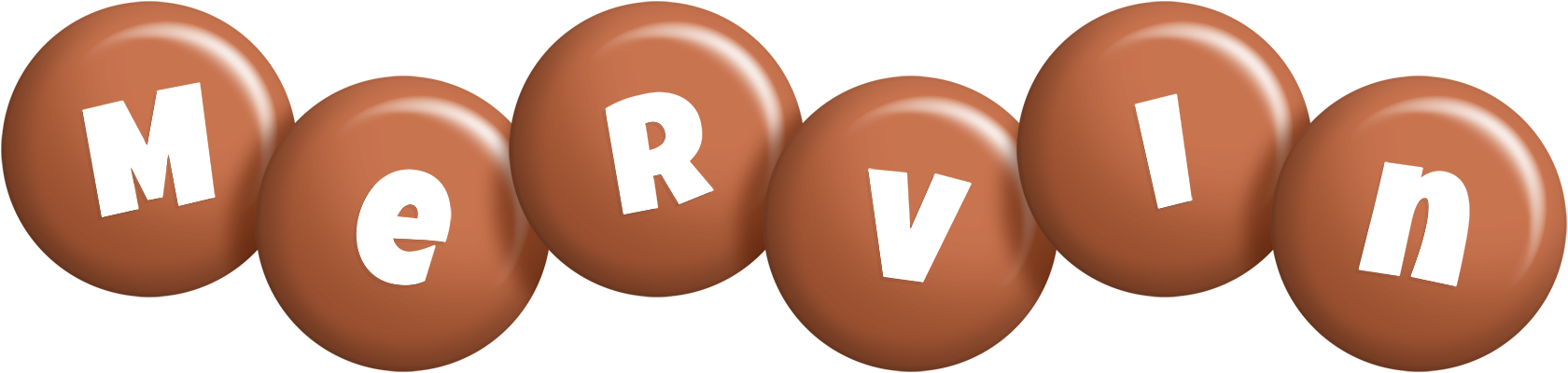 Mervin candy-brown logo