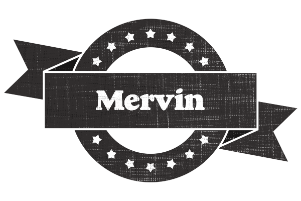Mervin grunge logo