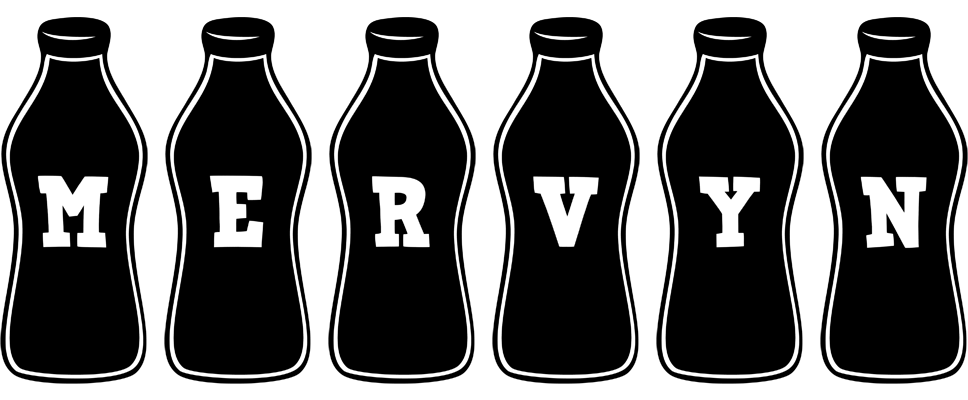 Mervyn bottle logo