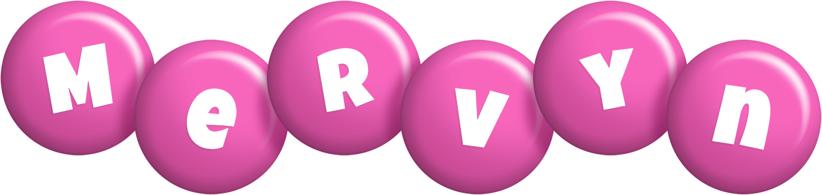 Mervyn candy-pink logo