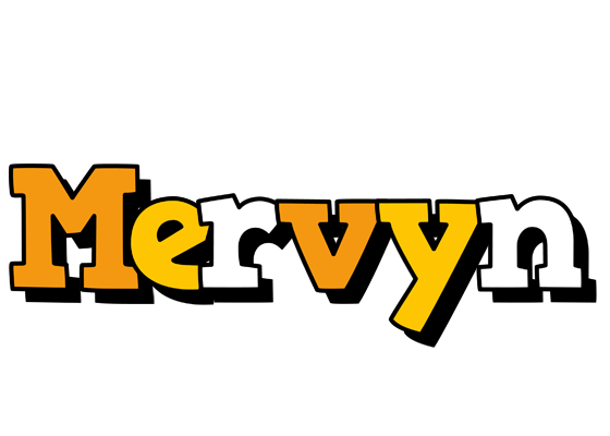 Mervyn cartoon logo