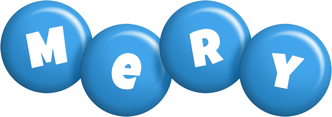 Mery candy-blue logo