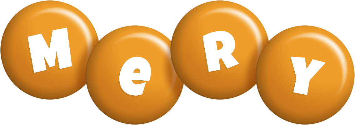 Mery candy-orange logo