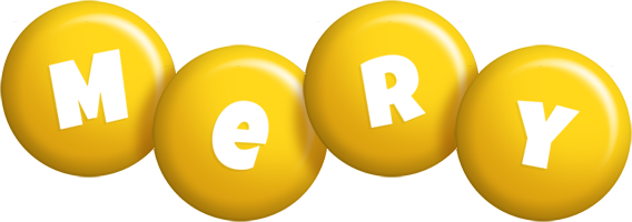 Mery candy-yellow logo