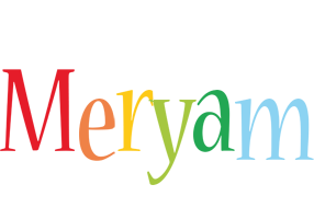 Meryam birthday logo