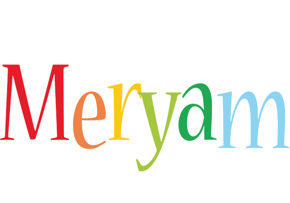 Meryam birthday logo