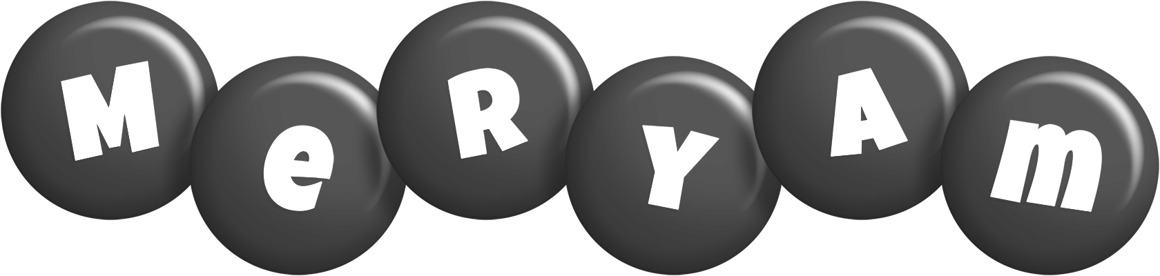 Meryam candy-black logo
