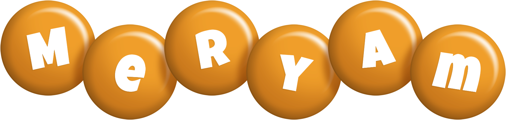Meryam candy-orange logo