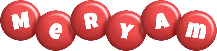 Meryam candy-red logo