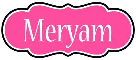 Meryam invitation logo