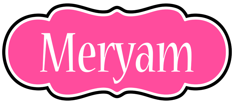 Meryam invitation logo