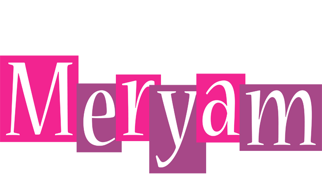 Meryam whine logo