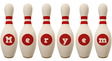 Meryem bowling-pin logo
