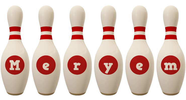 Meryem bowling-pin logo