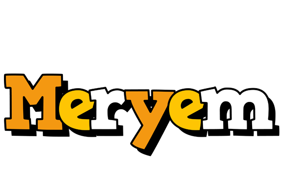 Meryem cartoon logo