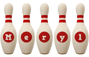 Meryl bowling-pin logo