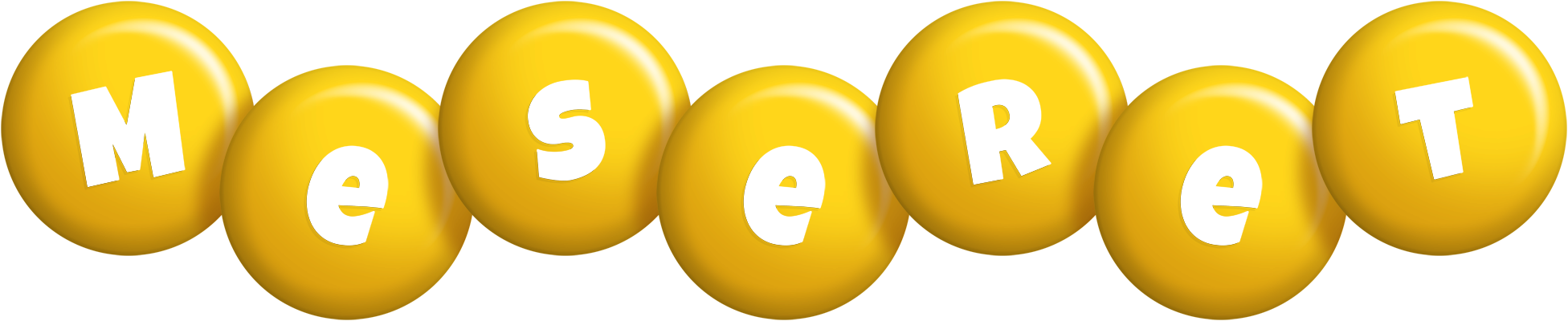 Meseret candy-yellow logo