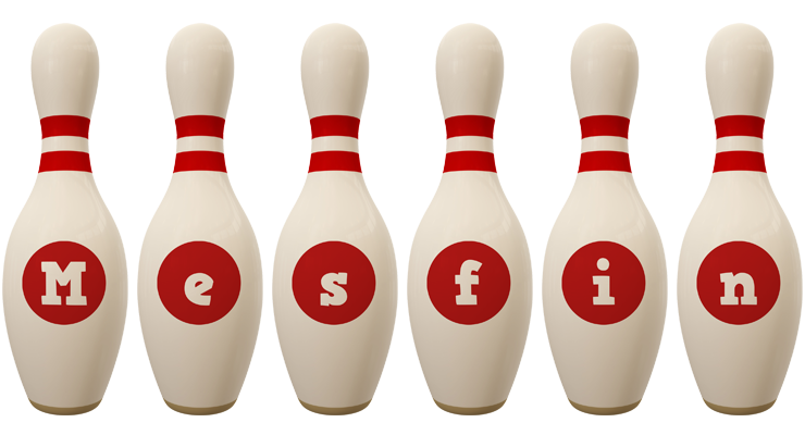 Mesfin bowling-pin logo