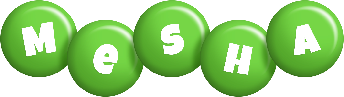 Mesha candy-green logo