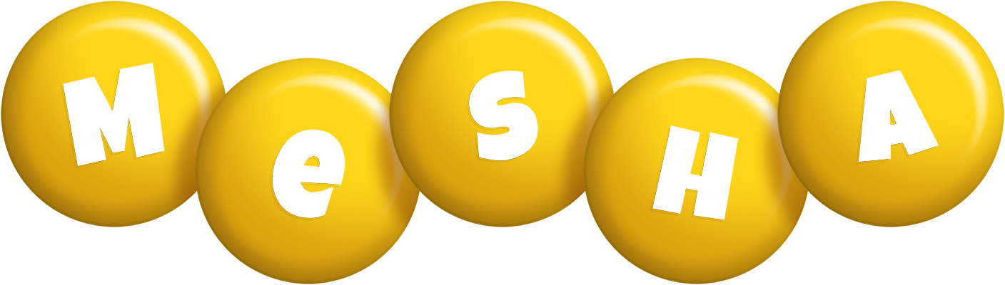 Mesha candy-yellow logo