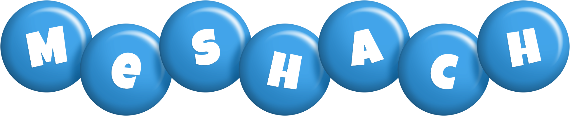 Meshach candy-blue logo