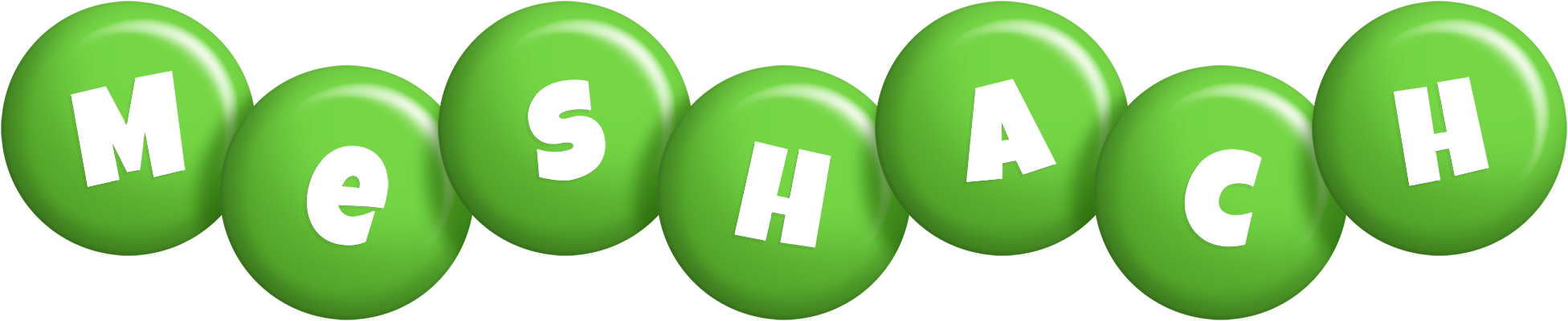 Meshach candy-green logo