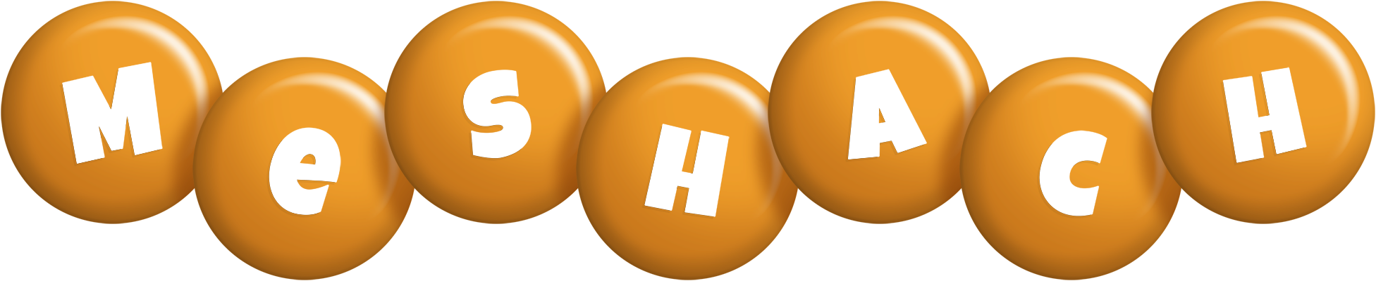 Meshach candy-orange logo