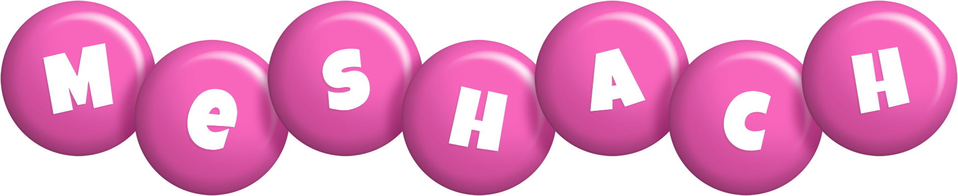 Meshach candy-pink logo