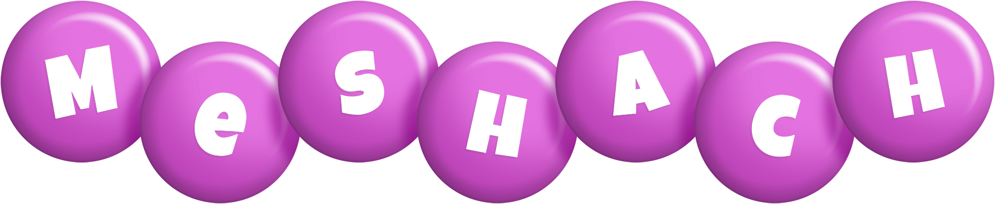 Meshach candy-purple logo