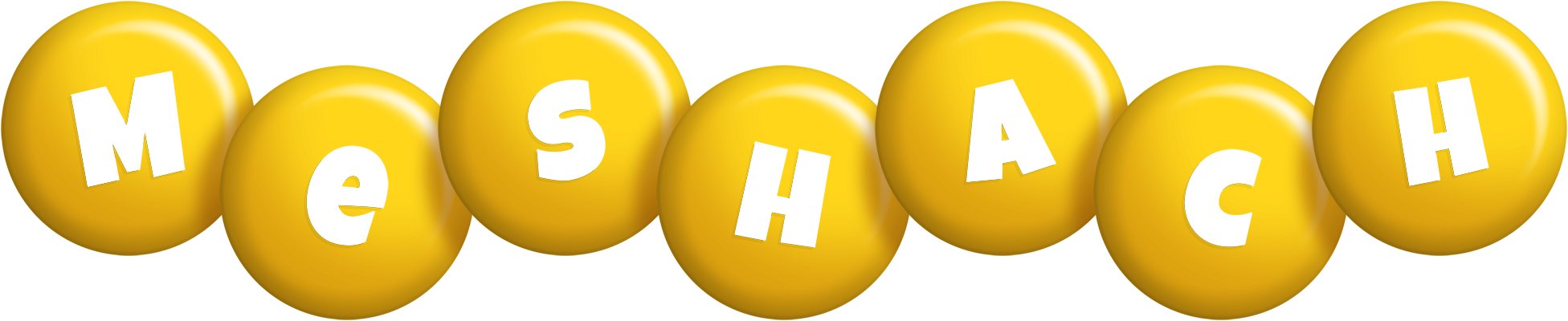 Meshach candy-yellow logo
