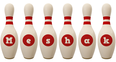 Meshak bowling-pin logo