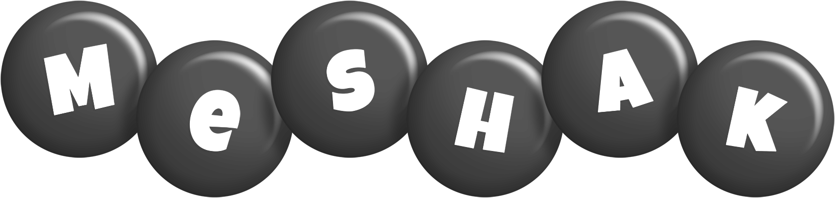Meshak candy-black logo