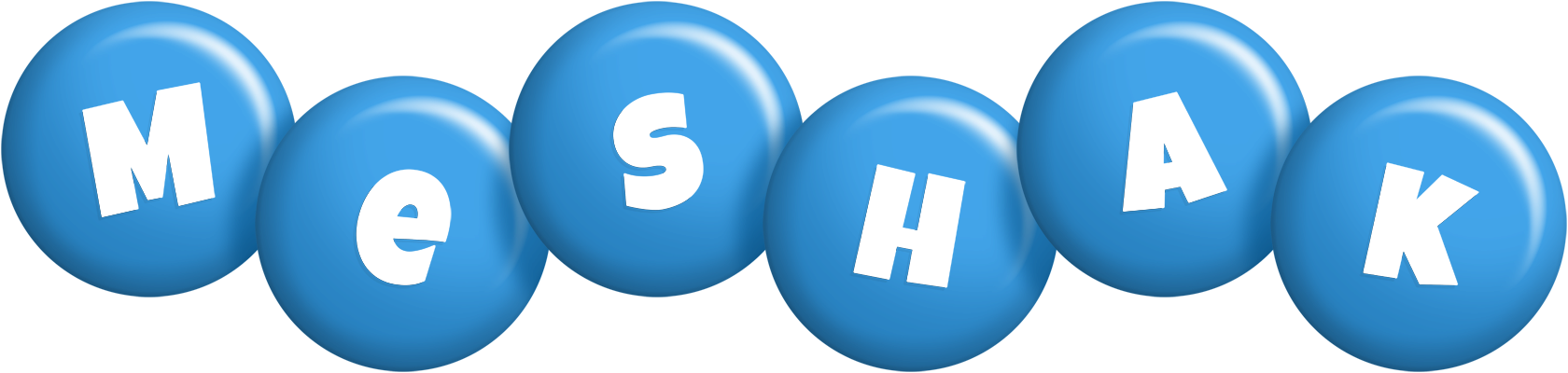 Meshak candy-blue logo