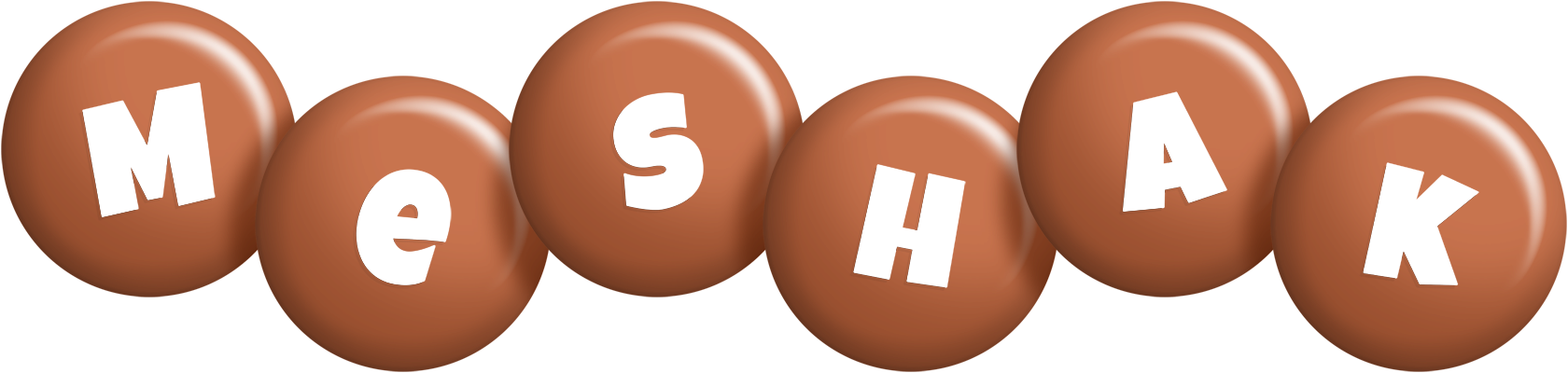 Meshak candy-brown logo