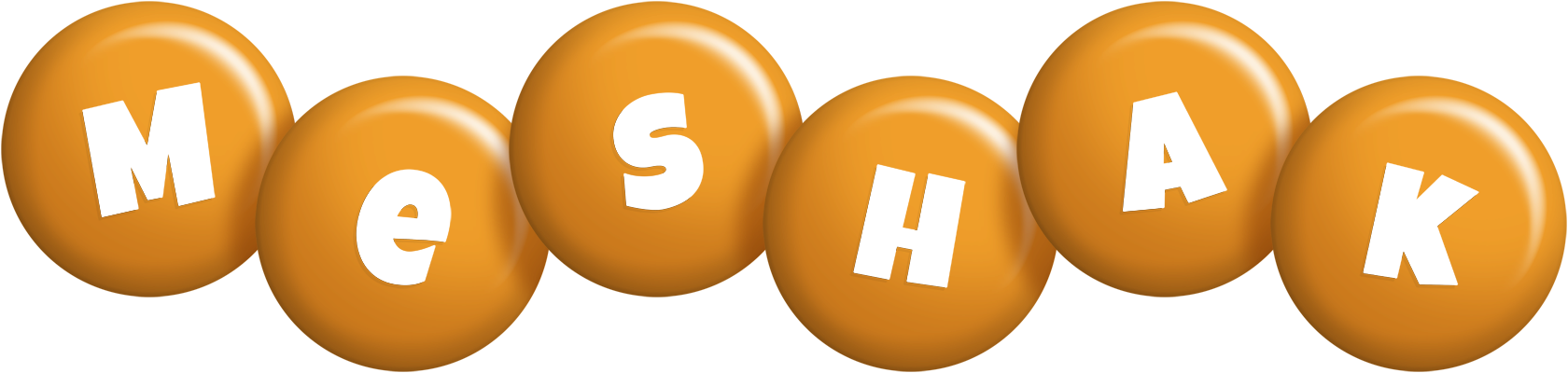 Meshak candy-orange logo