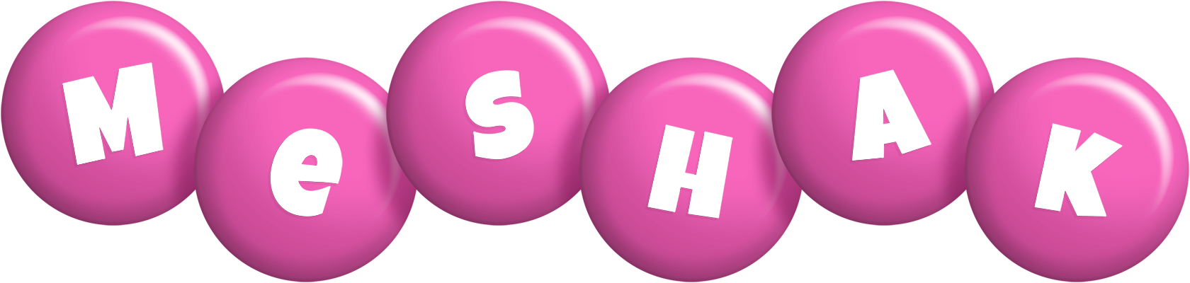Meshak candy-pink logo