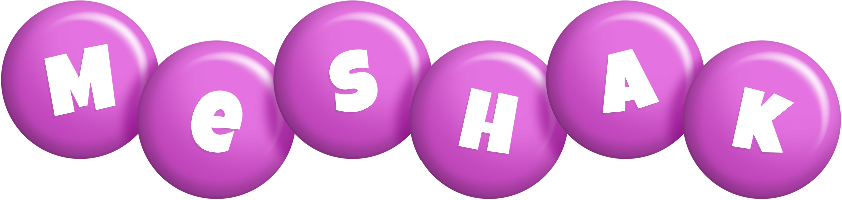 Meshak candy-purple logo