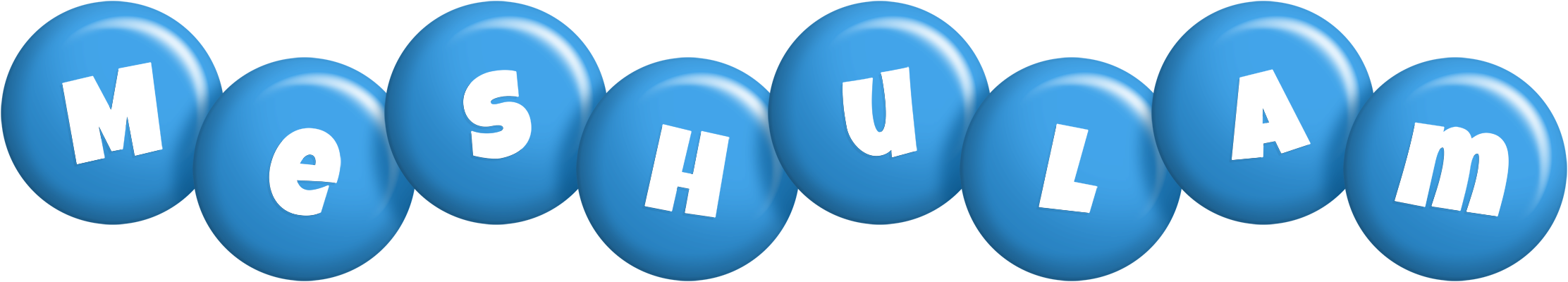 Meshulam candy-blue logo
